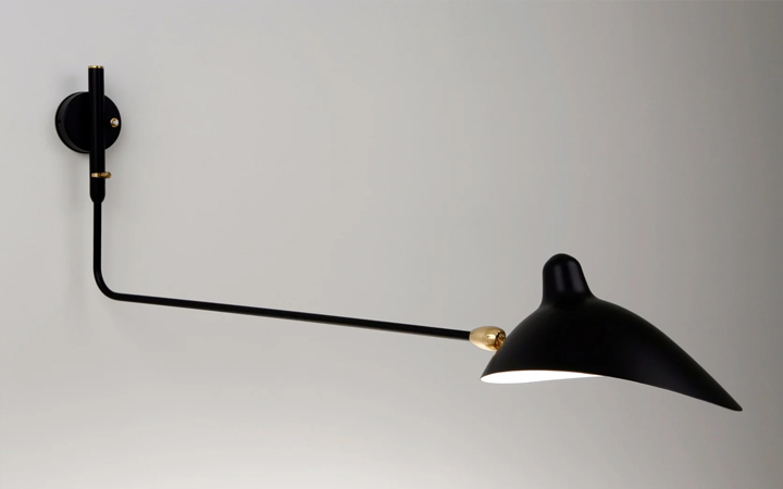 1 Arm Wall Lamp by Serge Mouille Wall Lamps 1 Arm Wall Lamp by Serge Mouille Wall Lamps